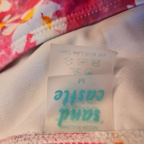 SAND CASTLE WOMENS FLORAL BIKINI-LIKE NEW-SIZE M - Picture 7 of 8